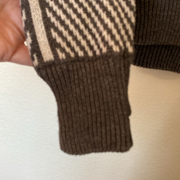 Lululemon Devi Crew striped sweater grey white VGUC - Picture 2 of 5